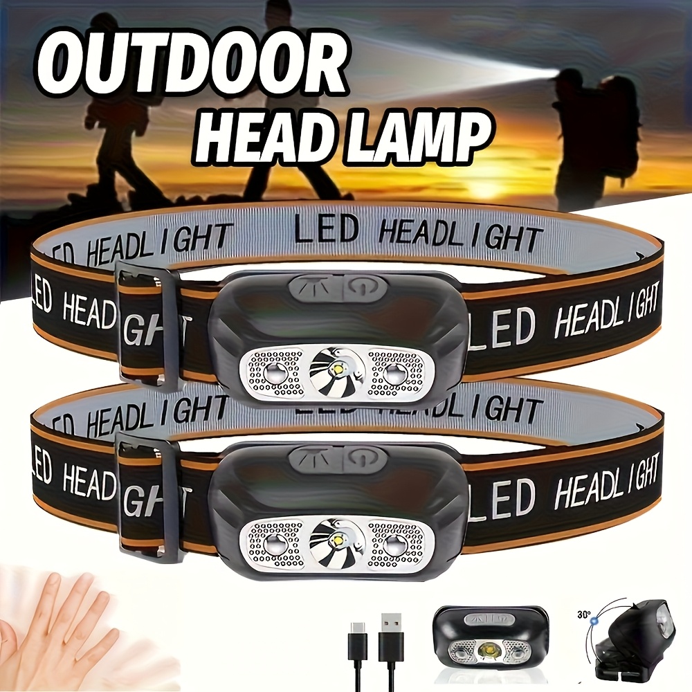 Fishing Equipment Lures - Strong Light Headlamp Portable LED Sensor