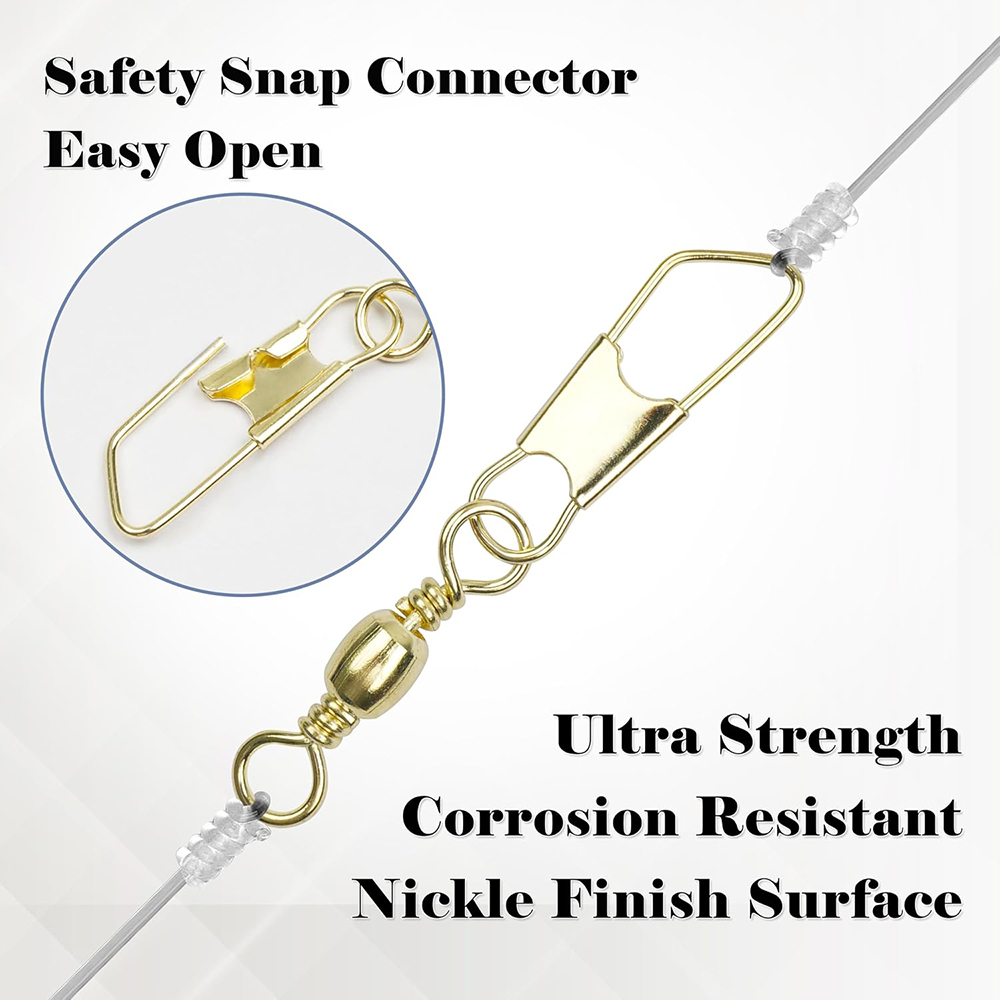 50Pcs Gold Fishing Barrel Swiv - Fishing Equipment Shop review and price