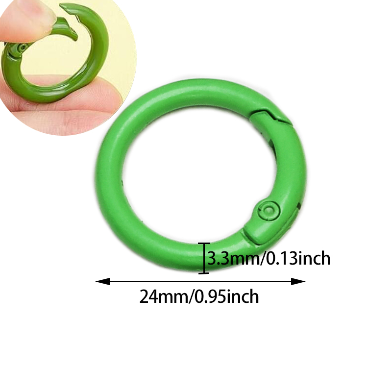 10Pcs Colorful 24mm Alloy Trig - Circle Hook Set review and price