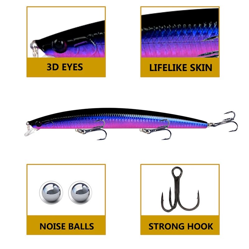 Minnow Fishing Lure Laser Hard - Fishing Equipment Lures review and price