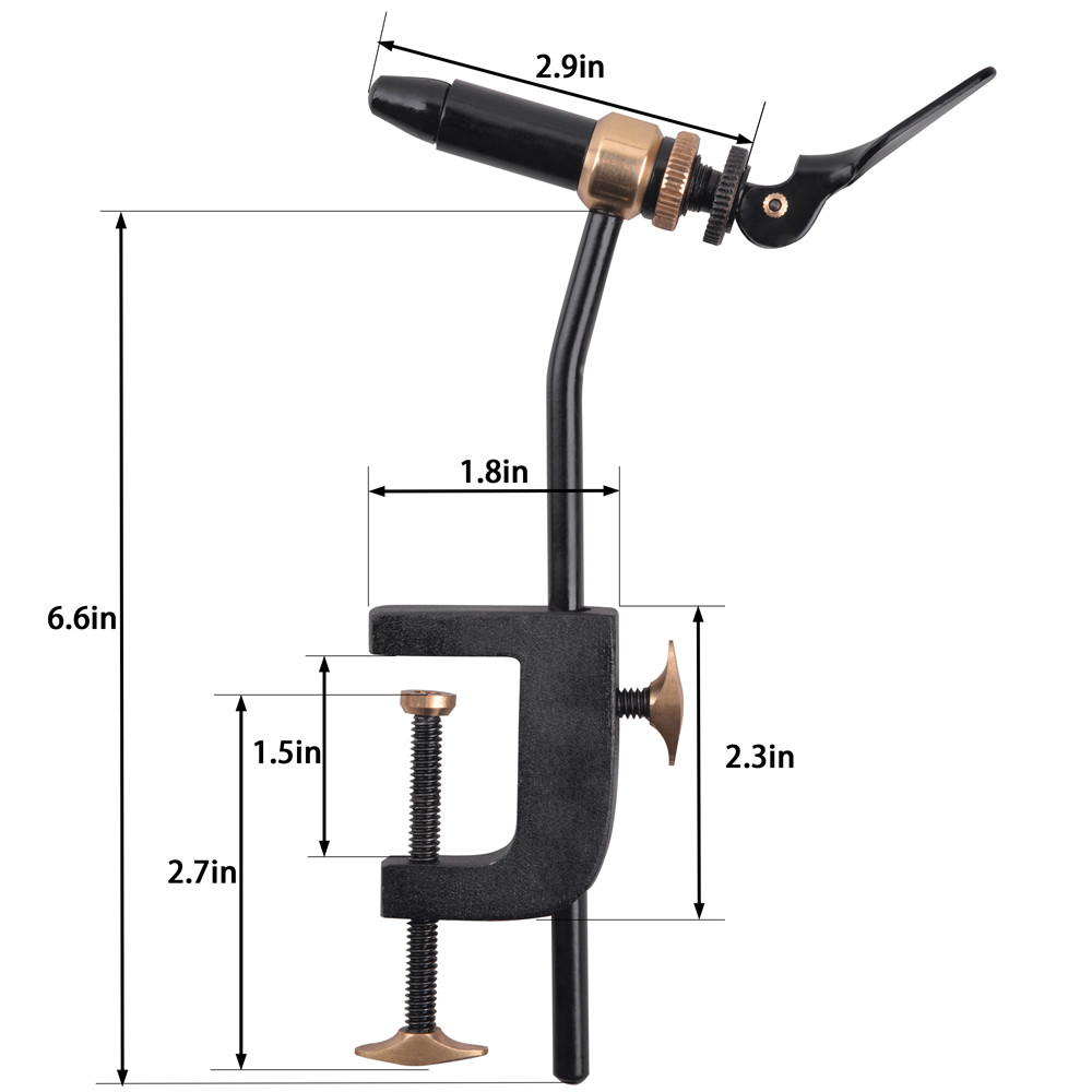Rotary Fly Tying Vise Tool Saf - Fishing Equipment Lures review and price