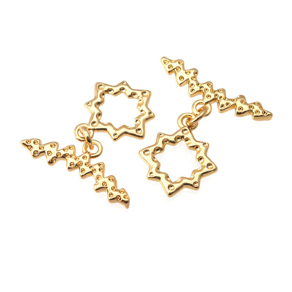 18K Gold Color Brass Square Sh - Circle Hook Set review and price