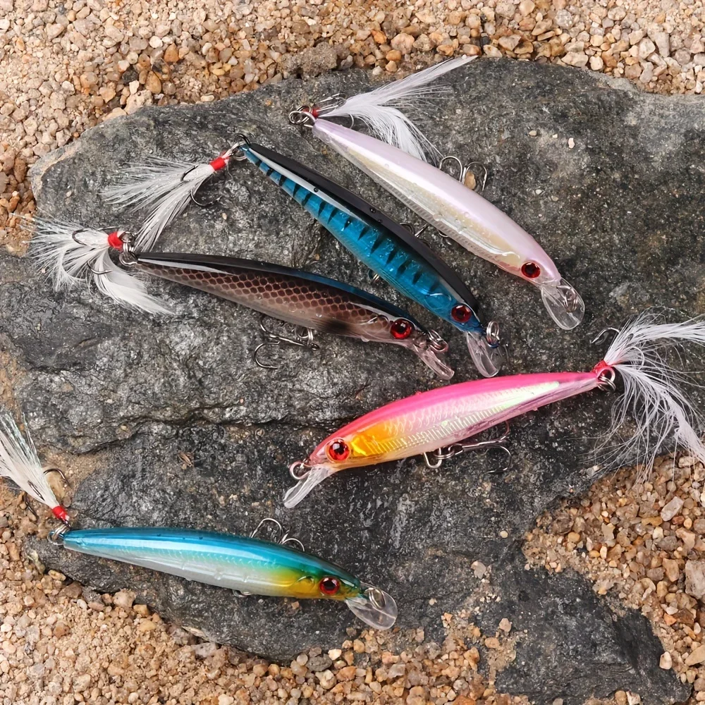 5pcs/box Laser 3D Eyes Bionic  - Fishing Equipment Lures review and price