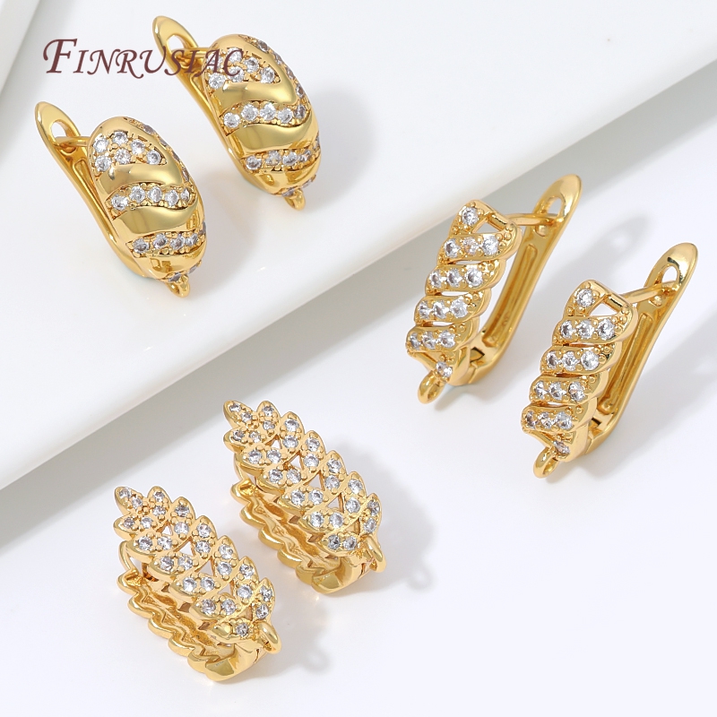 18K Gold Plated Cubic Zirconia - Circle Hook Set review and price