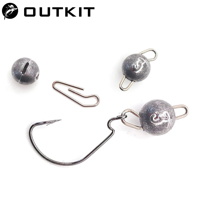 OUTKIT 10pcs/lot Lead Head Sin - Fishing Equipment Lures review and price